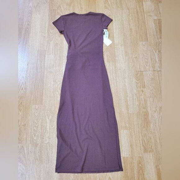 🦋ARITZIA🦋 NEW - Wilfred Fortune Jersey Midi Dress - [XXS, Brown] - Picture 8 of 15